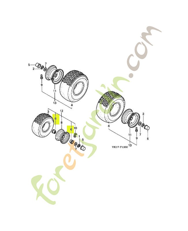 Roulement réf. Honda 80264VK1003