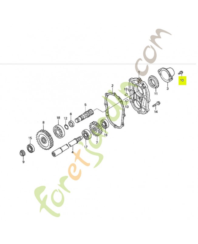 Boulon special 6mm réf. Honda 90122752000