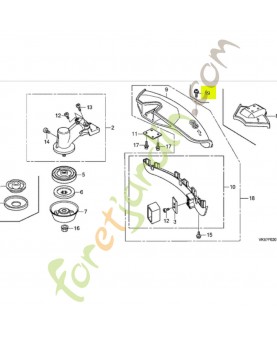 Boulon 5X15 réf. Honda 90116VL6P31