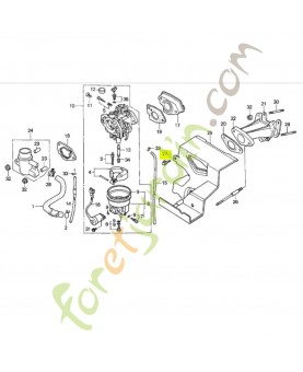 Boulon de bride 6mm réf. Honda 90114GJ5000