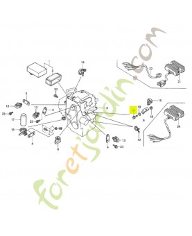 Boulon de bride 5x25 réf. Honda 90112187010