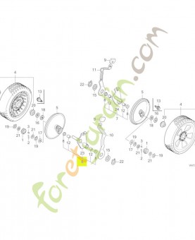 Bras comp. reglage ar. d. réf. Honda 42930VH7010