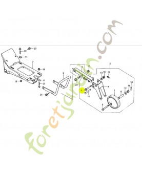 Boulon de bride 8x75 réf. Honda 90110GE2000