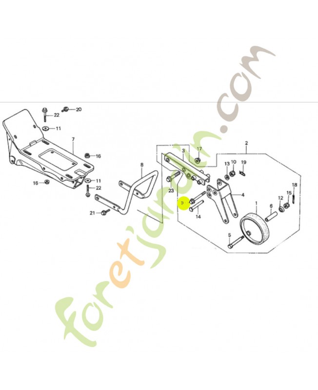 Boulon de bride 8x75 réf. Honda 90110GE2000