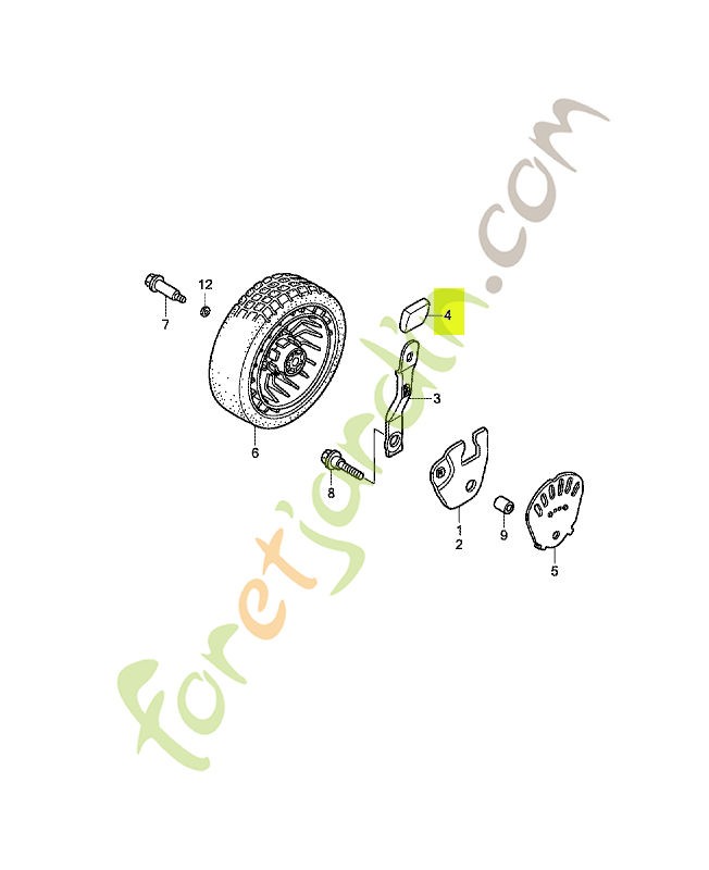 Poignee de regulateur *nh réf. Honda 42952VG3000ZA