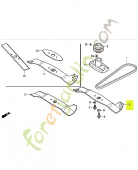 Lame de rotor réf. Honda 72511VH4000