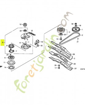 Plaque comp. commande réf. Honda 75110VE1R00