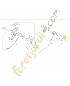 Boulon de bride 6x65 réf. Honda 90105VR8M00