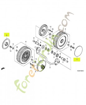 Capuchon de roue  Honda réf. 42719VE0851ZA