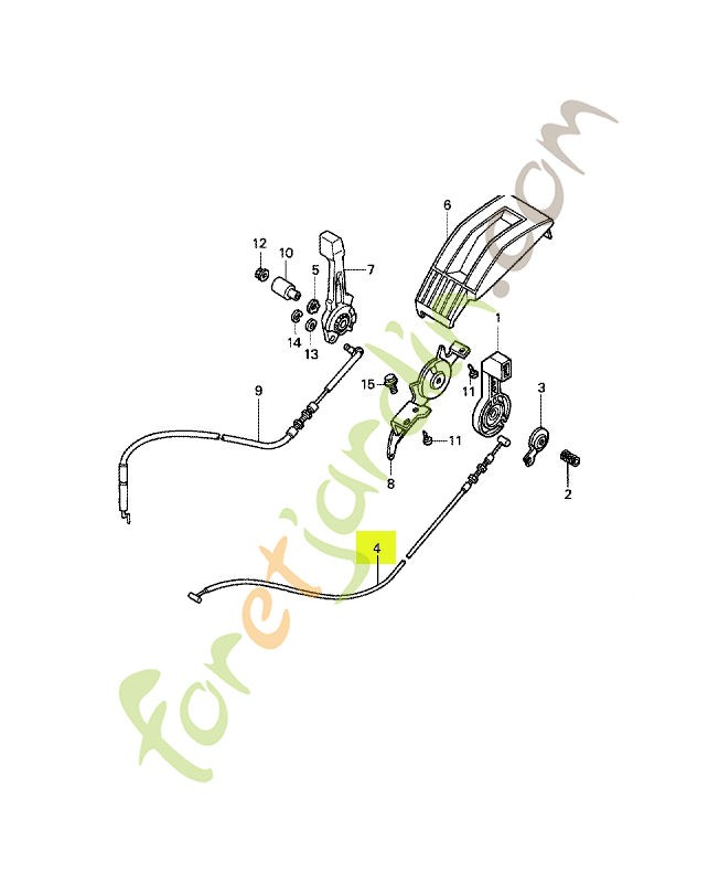 Cable comp. accelerateur réf. Honda 17910VH7000