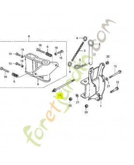 Boulon de boite réf. Honda 90105735000