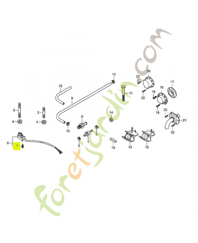 Boulon 3x12 réf. Honda 90105733D61