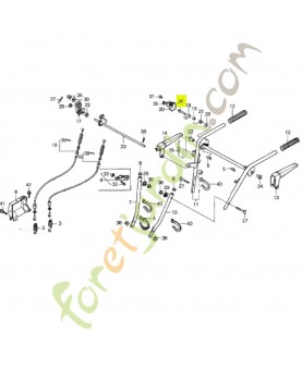 Boulon de pivot 6mm réf. Honda 90105732000
