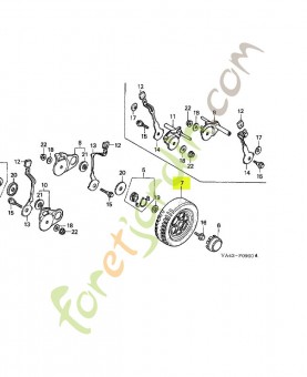 Roue comp. réf. Honda 42810VA4801