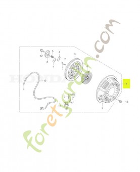Lanceur complet réf. Honda 28400Z5T013ZA
