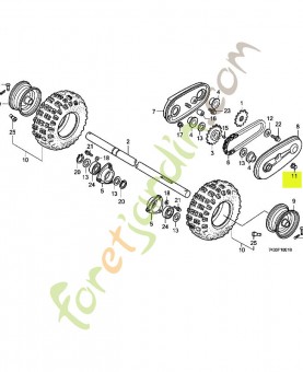 Ecrou de chapeau, 8mm réf. Honda 90443107000