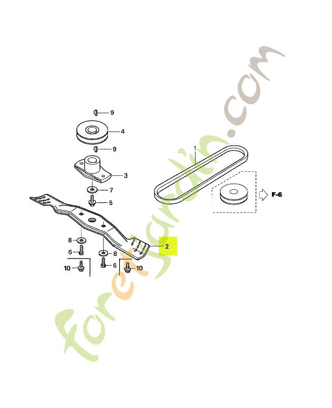 Lame de rotor réf. Honda 72511VG8A50