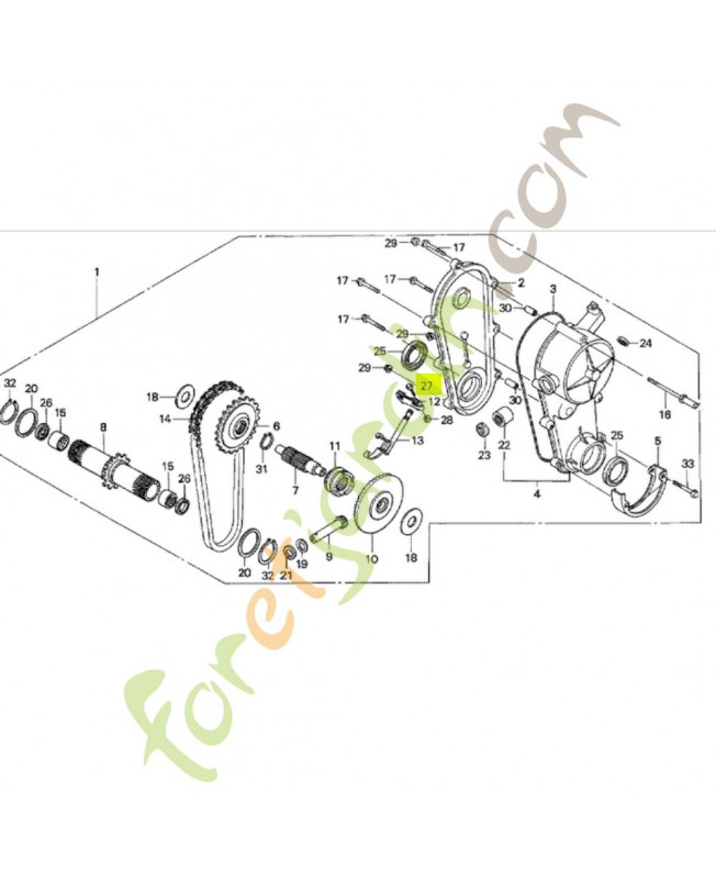 Boulon de douille 5x20 réf. Honda 90101VG0A50