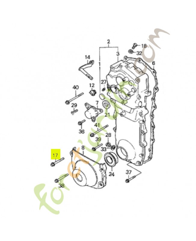 Boulon de bride 10x55 réf. Honda 90101727000