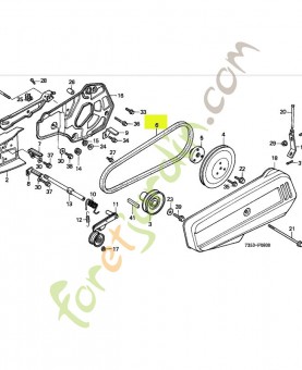 Courroie en v (sb-42.5) réf. Honda 22431735013