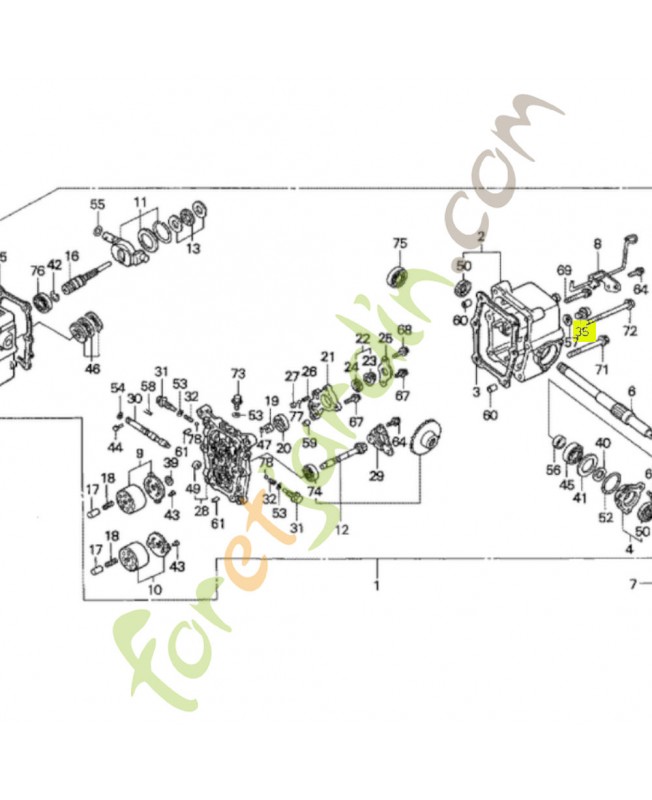 Boulon de bouchon 14mm réf. Honda 90081MC7000