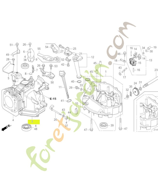 Joint de carter inferieur réf. Honda 11381ZE7M10