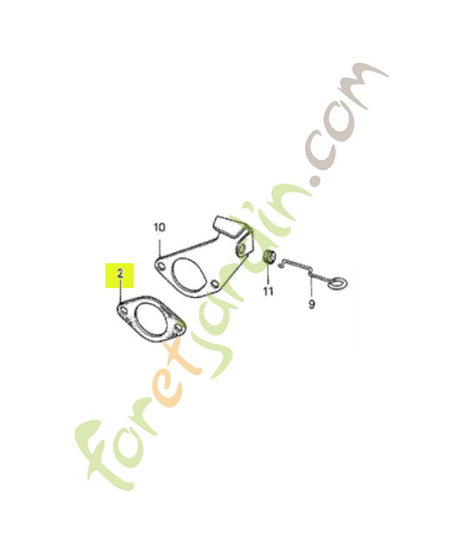 Joint de filtre a air réf. Honda 16269883800