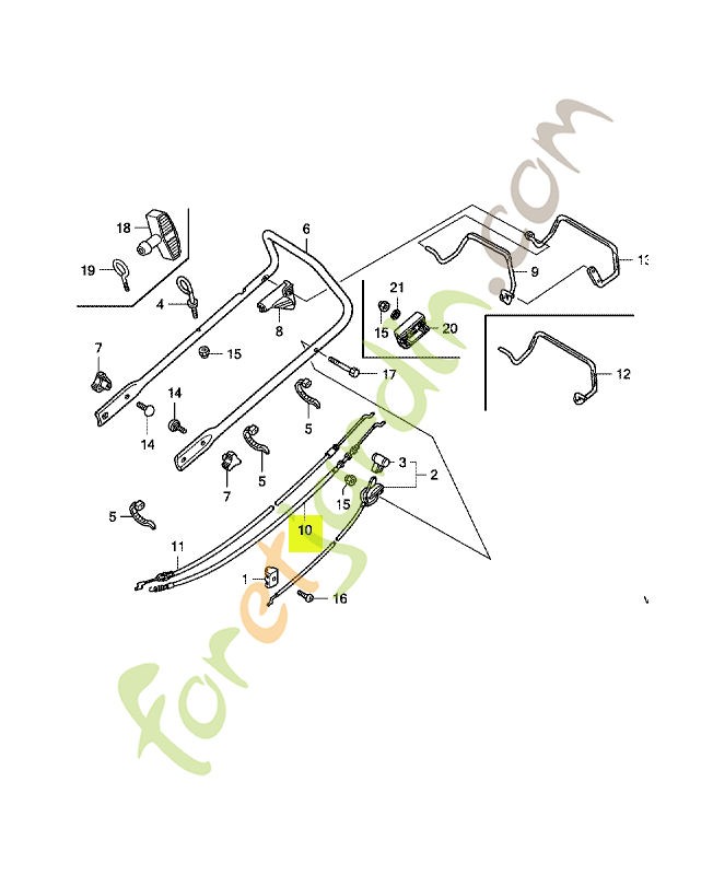 Cable embrayage réf. Honda 54510VH3N11