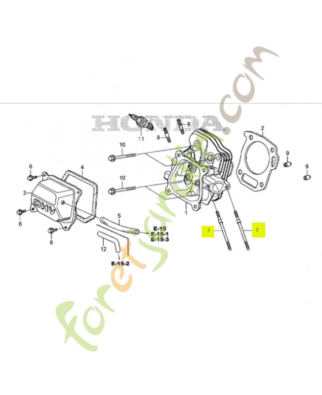 Goujon 6x93.5 réf. Honda 90043ZDK690