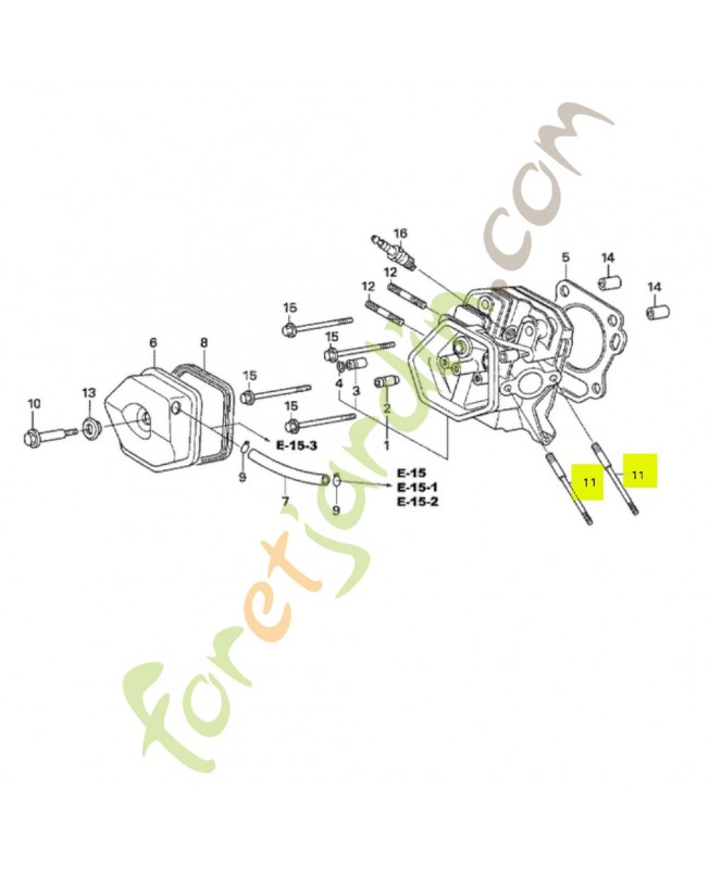 Goujon 8x106 réf. Honda 90042ZE3700