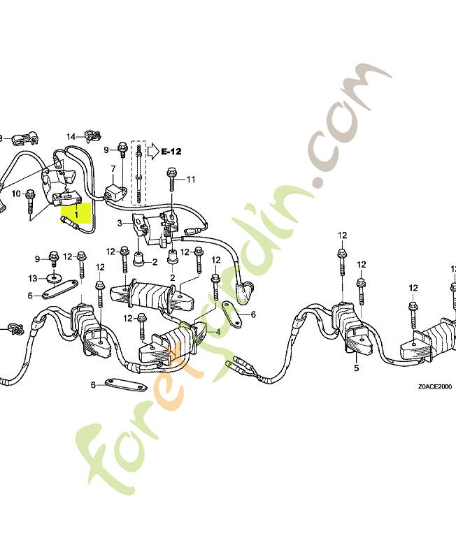 Bobine allumage (1) réf. Honda 30500Z0A033