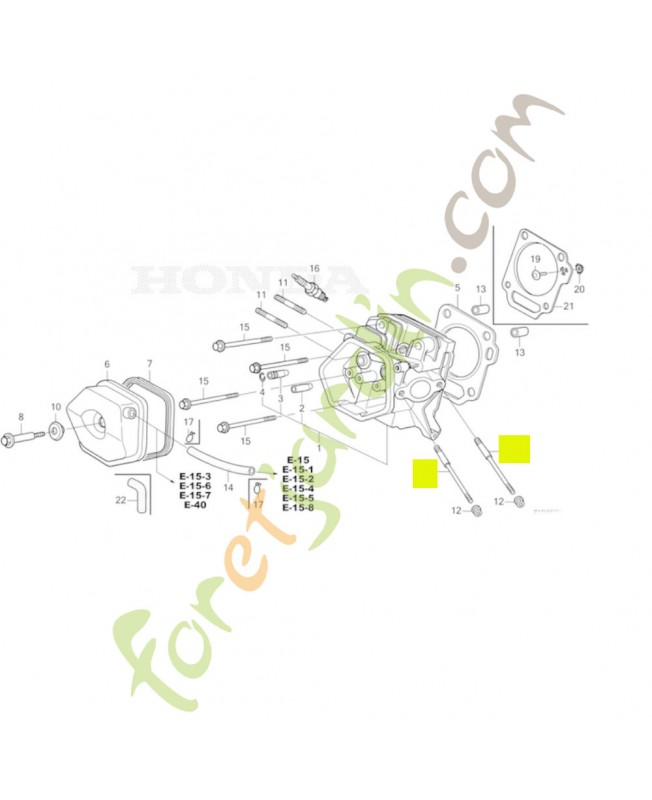 Goujon 8x111 réf. Honda 90042ZB7000