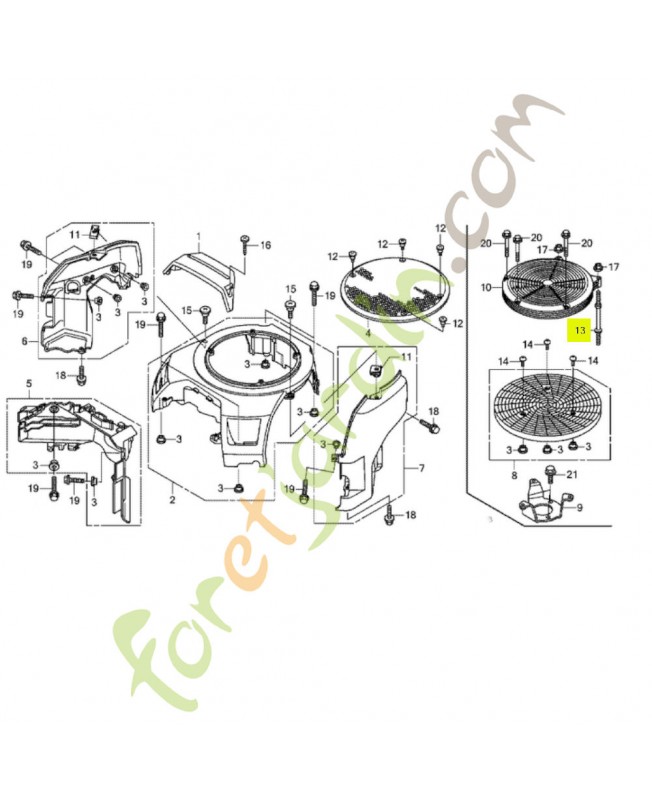 Goujon réf. Honda 90042Z6L800