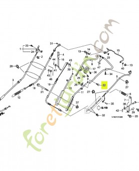 Boulon de support de poignée réf. Honda 90109VB5800