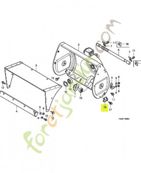 Dérapage de tarière  réf. Honda 76153736010