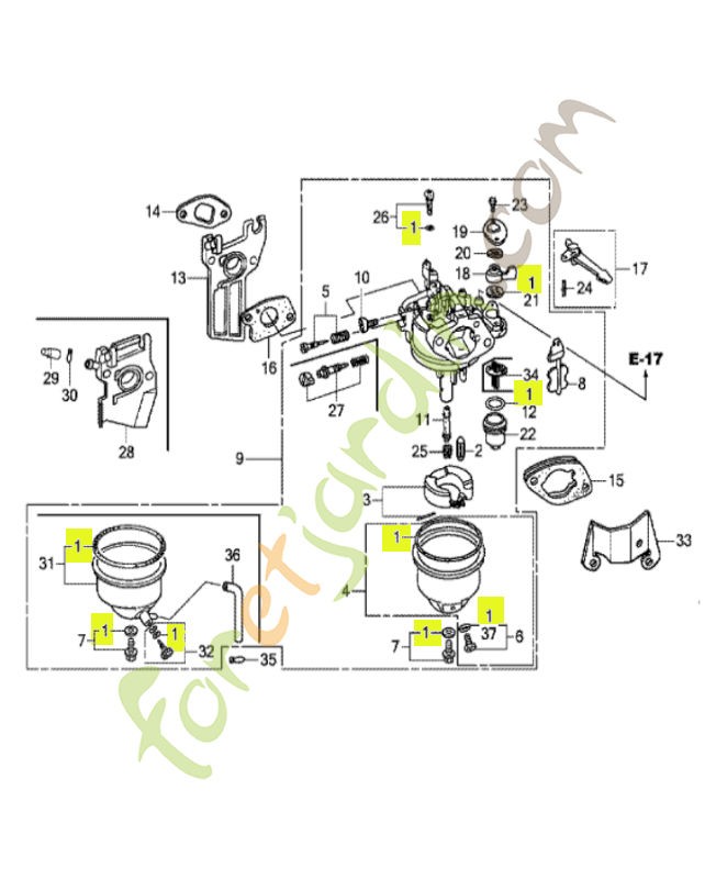 Jeu de joints réf. Honda 16010ZH7A20