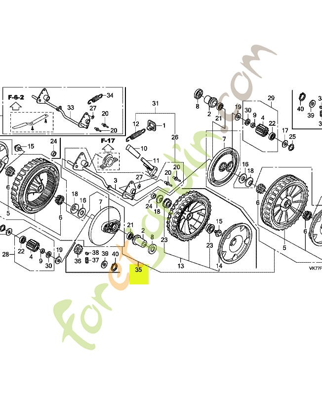 Kit de roue réf. Honda 04427VK8750