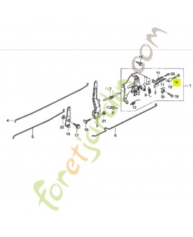 Boulon creux 5x34 réf. Honda 90016ZG1700
