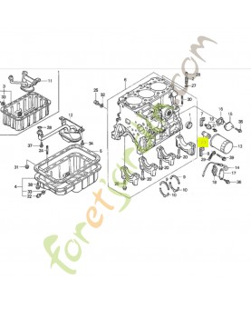 Support de filtre a huile réf. Honda 90015PH1013