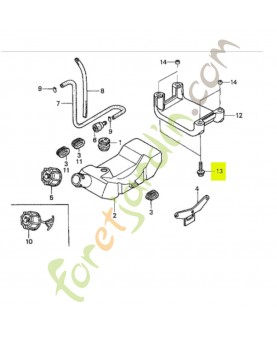 Boulon de bride 5x14 réf. Honda 90012ZM3U30