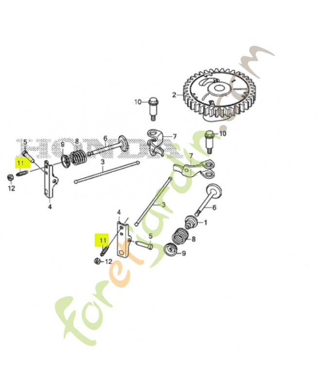 Vis de réglage de soupape réf. Honda 90012ZCJ000