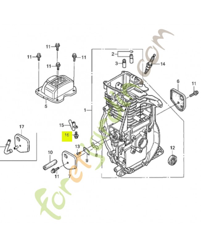 Boulon 4x10 réf. Honda 90008ZM7000