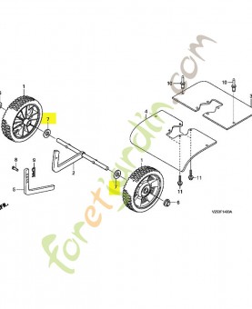 Rondelle de butée, 13x27x réf. Honda 90505VG3000
