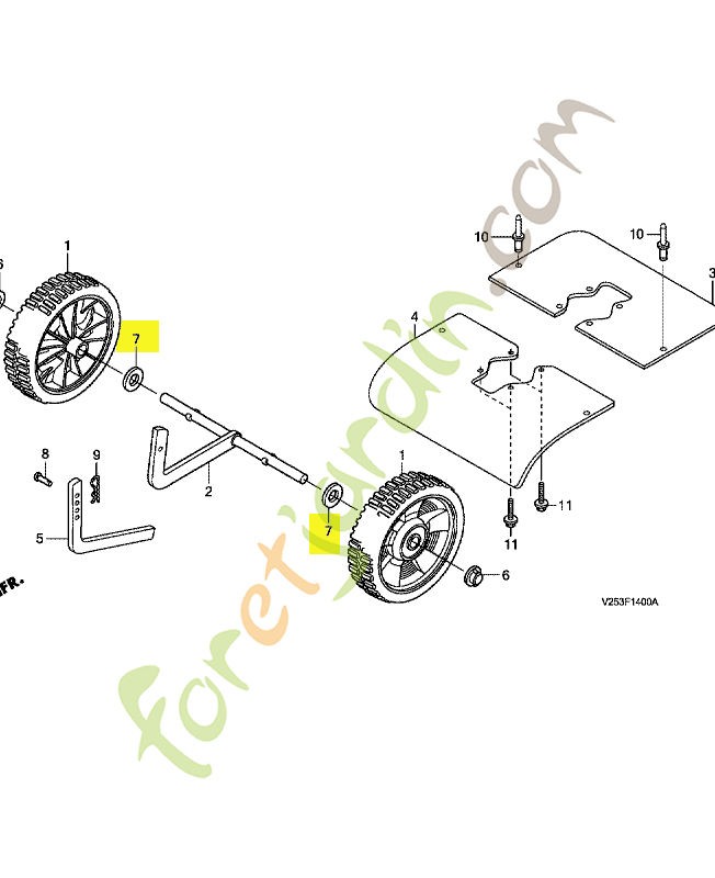 Rondelle de butée, 13x27x réf. Honda 90505VG3000