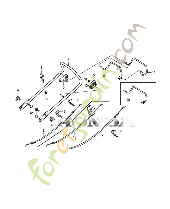 Cable comp. frein réf. Honda 54530VH3Y11