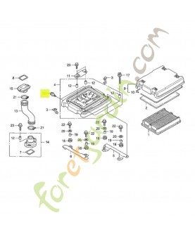Boulon de bride 6mm réf. Honda 90002ZJ1840