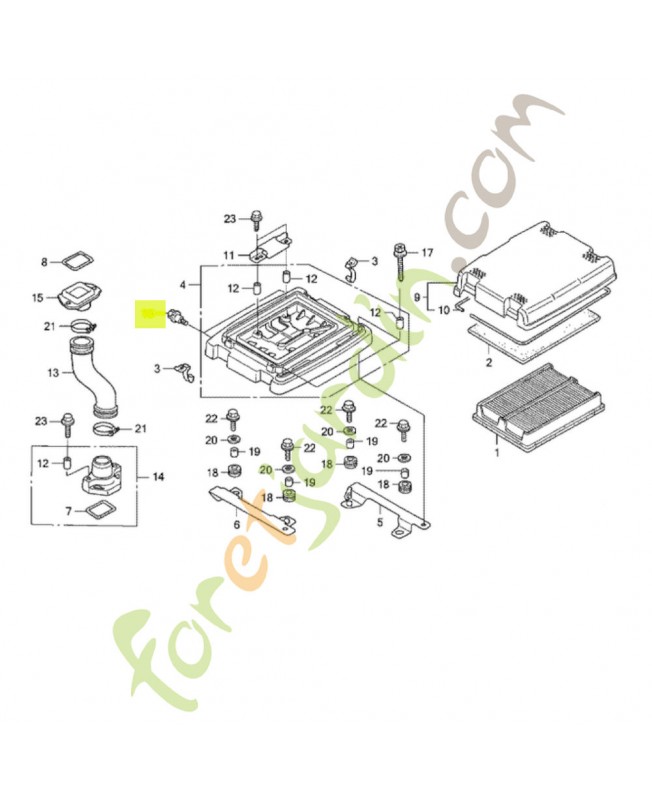 Boulon de bride 6mm réf. Honda 90002ZJ1840