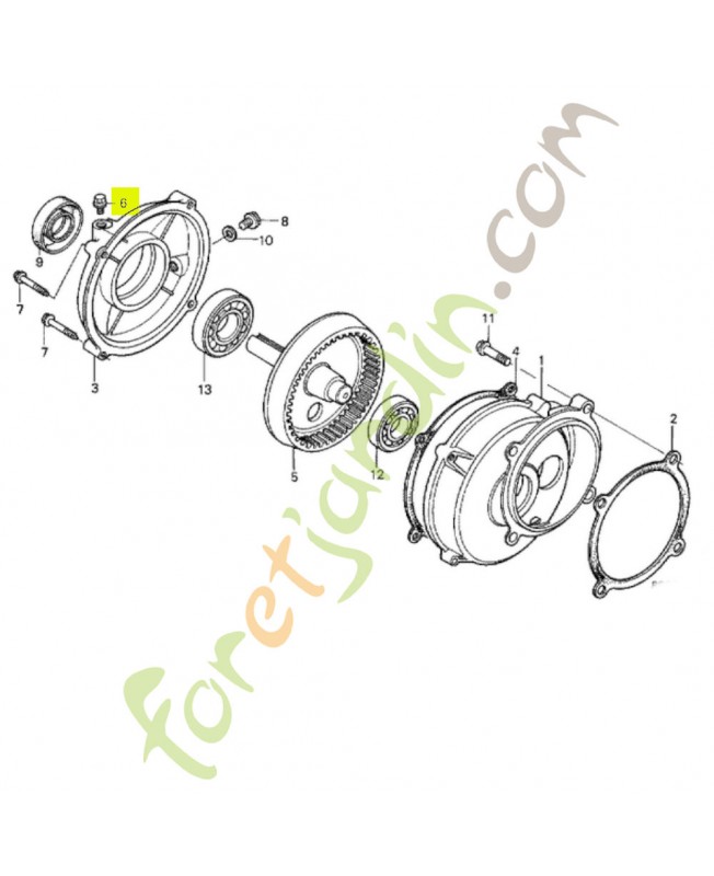 Boulon réf. Honda 90002883740