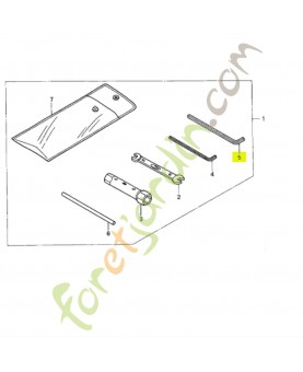 Cle 5mm réf. Honda 89221MJ4000