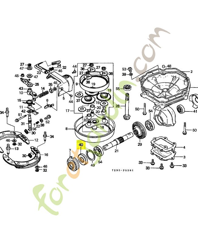 Joint d'étanchéité d'huile réf. Honda 91253729003
